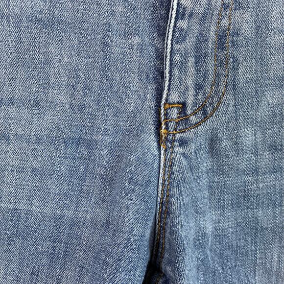 Talbots Sz 16 Flawless Girlfriend Cropped Jeans Floral Embroidered Medium Wash - Picture 7 of 16